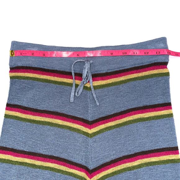 Free People FP Beach Mariner Stripe Sweater Knit Pants Size Small - Picture 9 of 13